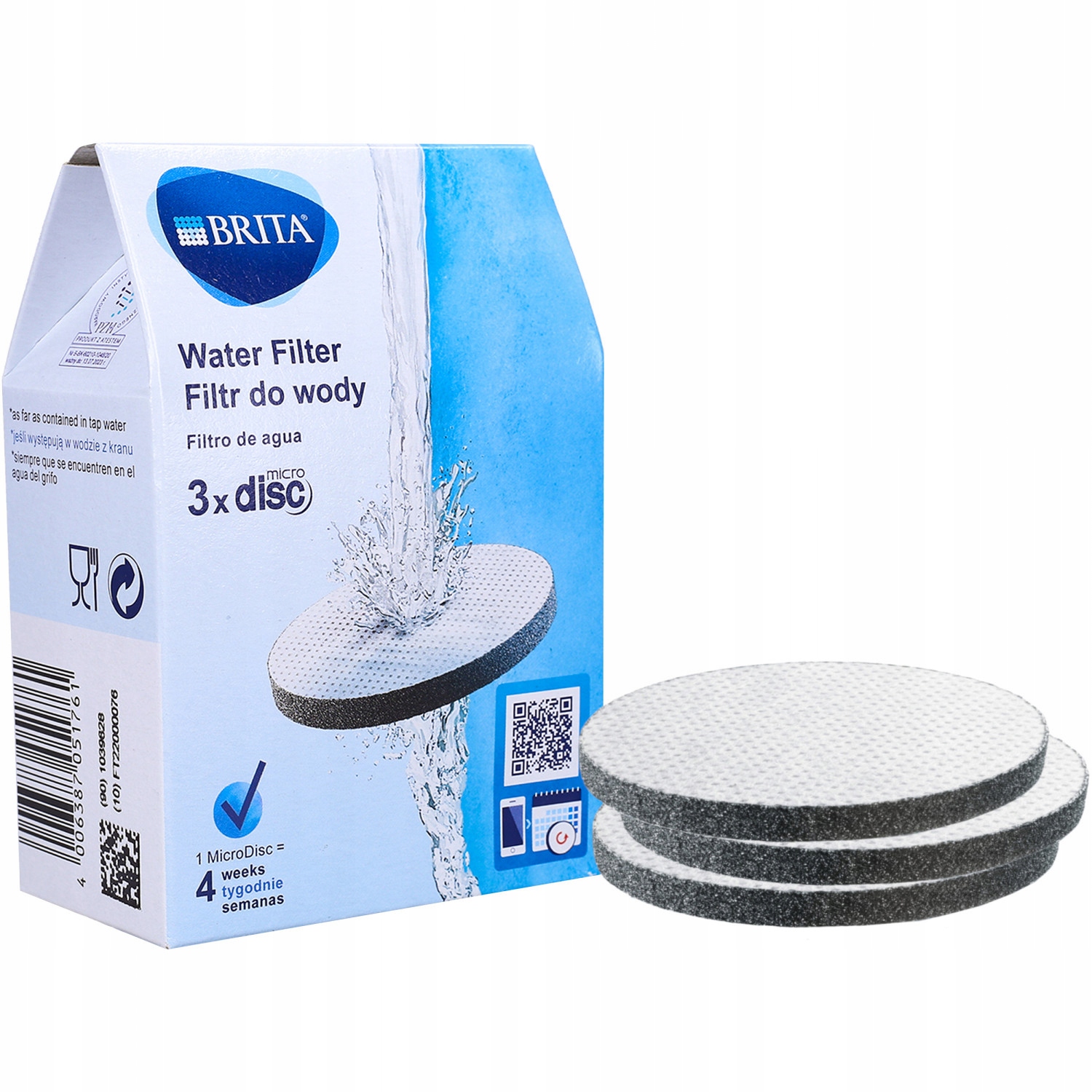 Brita Micro Disc Fill and Go Water Filter Discs Pack of 3 Brita micro Disc  Fil