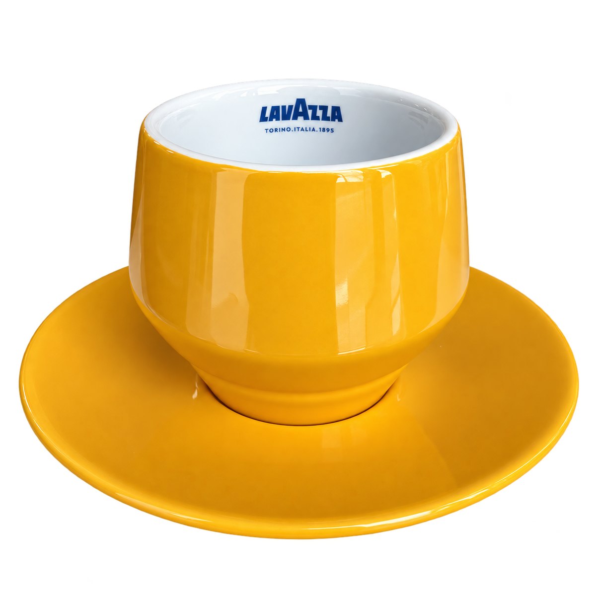 Lavazza Maniko cappuccino šoljica sa tacnom, detalj Lavazza Maniko cappuccino šoljica sa tacnom, detalj