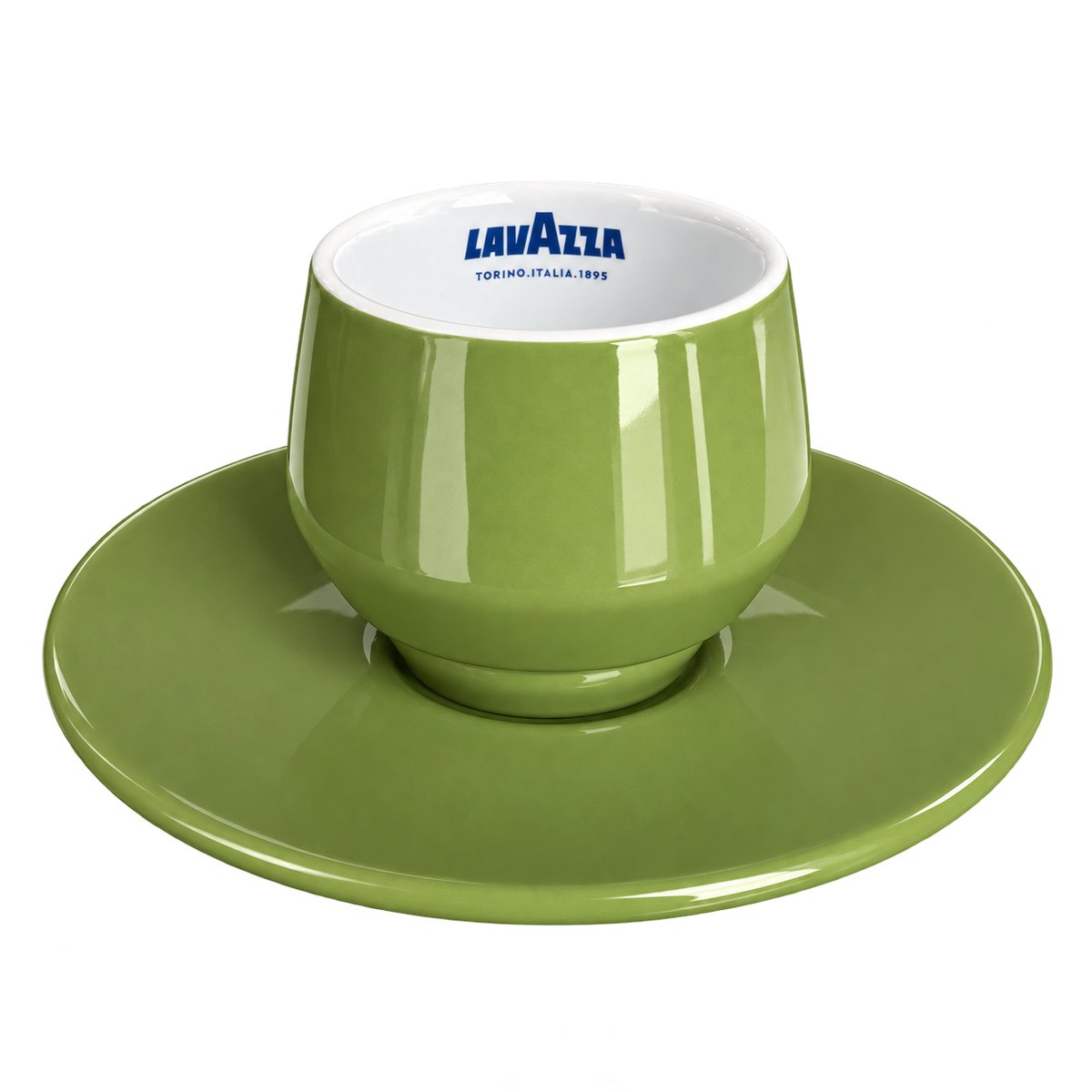 Lavazza Maniko espresso šoljica sa tacnom, Verde zelena Lavazza Maniko espresso šoljica sa tacnom, Verde zelena